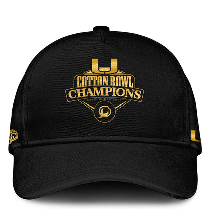 UM Hurricanes Football Cotton Bowl Champions Special Sweatshirt Limited Edition