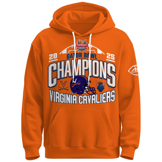 , UVA 2025 TaxSlayer Gator Bowl Champions Hoodie Limited Edition