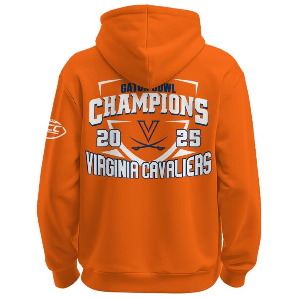 , UVA 2025 TaxSlayer Gator Bowl Champions Hoodie Limited Edition