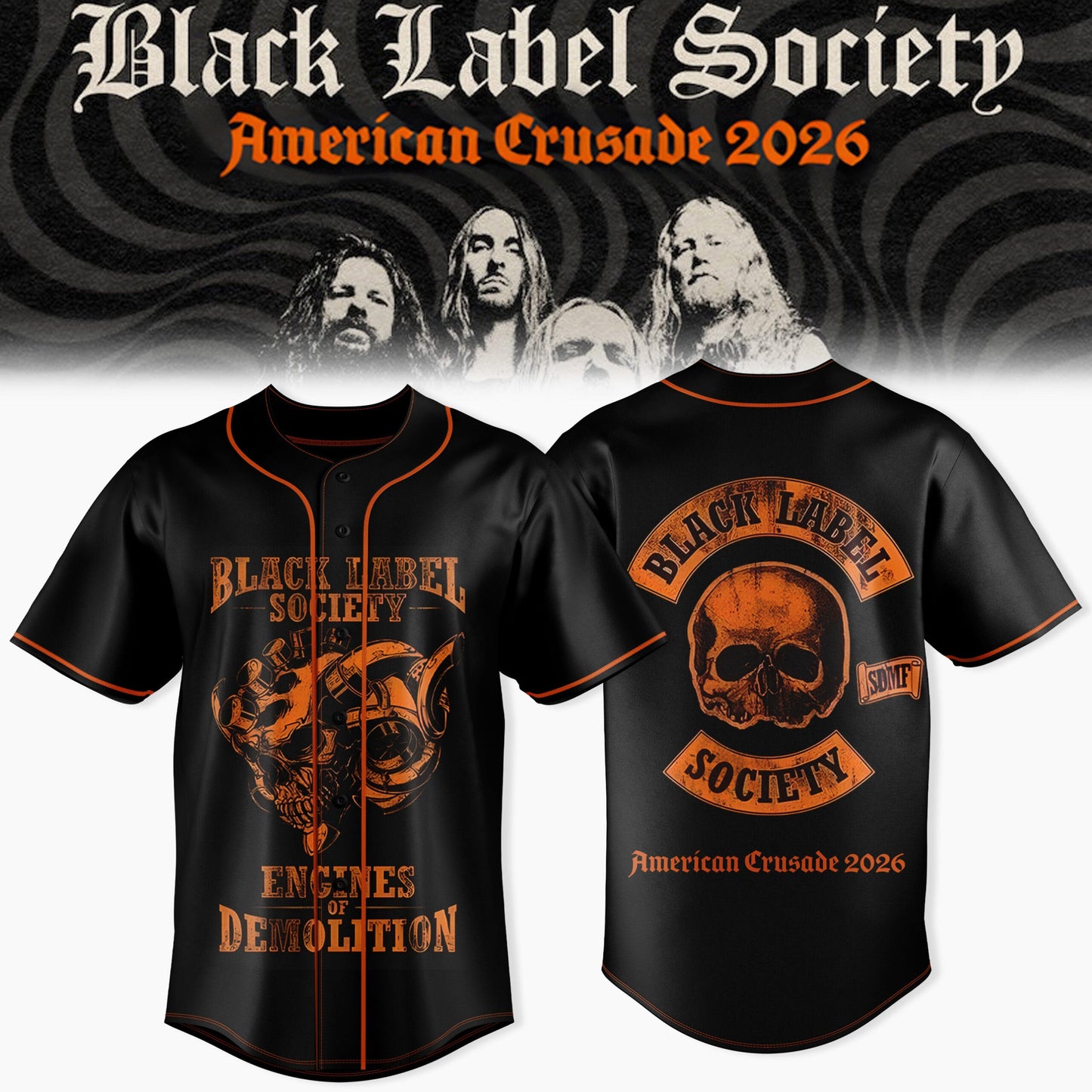 Black Label Society – “American Crusade” Tour Jersey