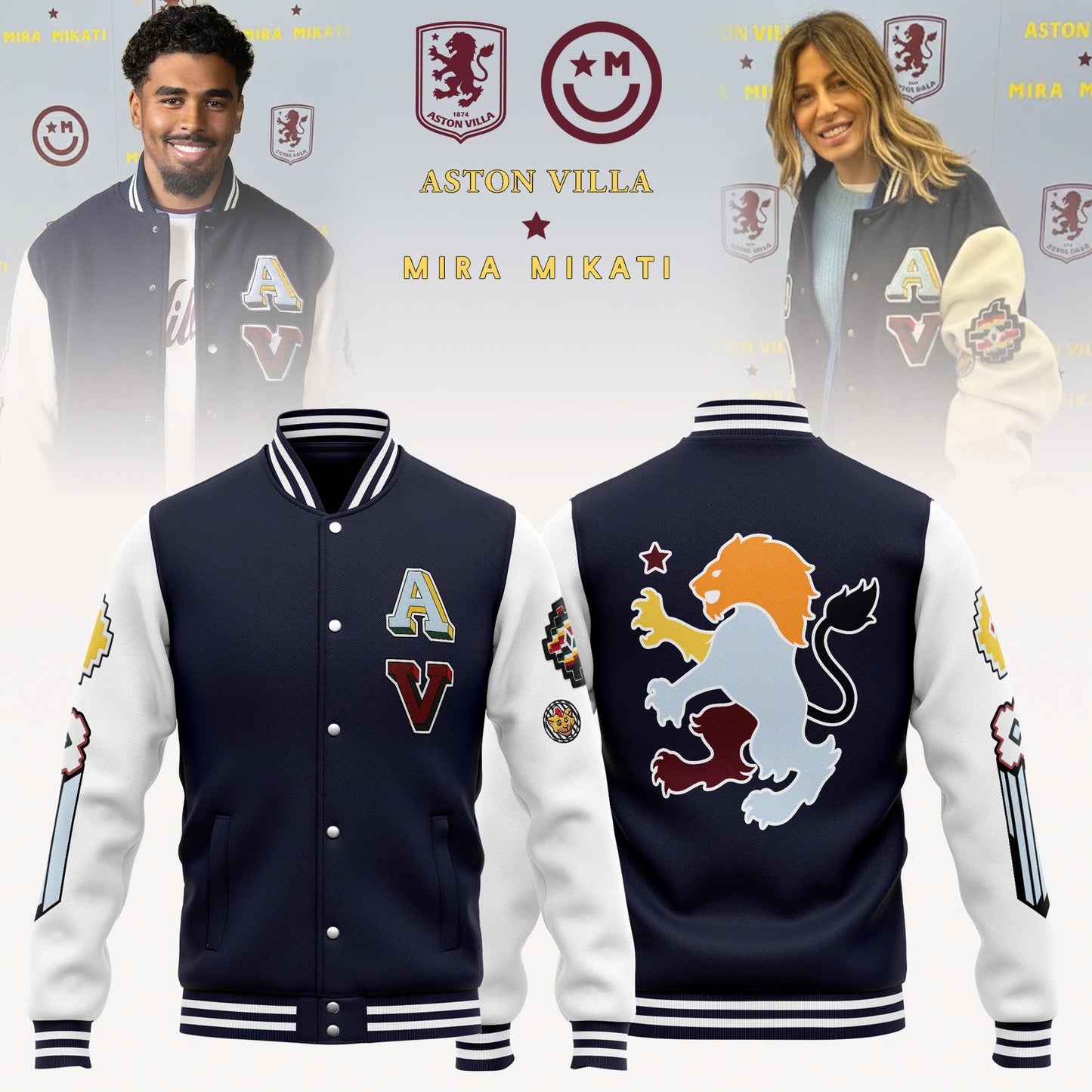 Aston Villa x Mira Mikati Limited Edition Bomber Jacket