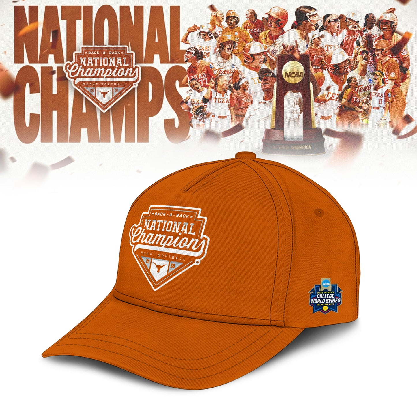 .2026 WCWS Back-To-Back National Champions Hoodie