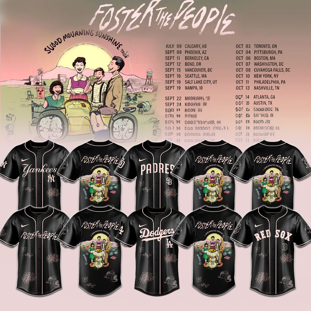 .Baseball x Foster The People THE GOOD MOURNING SUNSHINE TOUR Jersey