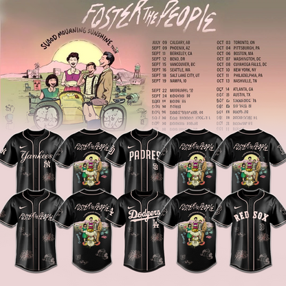 .Baseball x Foster The People THE GOOD MOURNING SUNSHINE TOUR Jersey