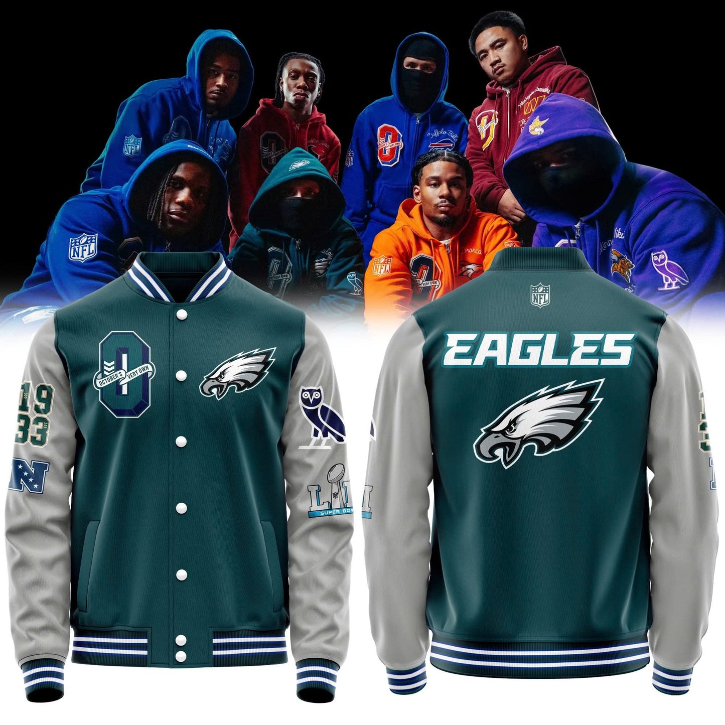 Eagles Super Bowl LII Championship Varsity Jacket