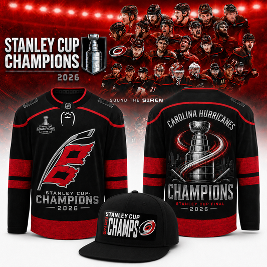 __C Hurricanes Champions 2026 Stanley Cup Jersey