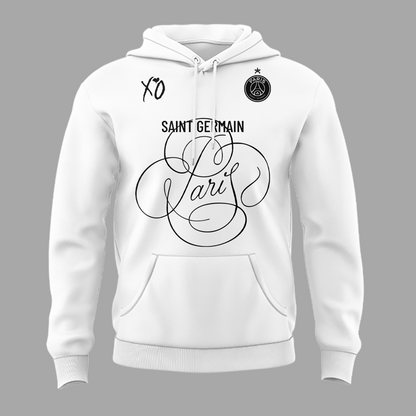 Paris Saint-Germain F.C. x The Weekend White Hoodie 2026