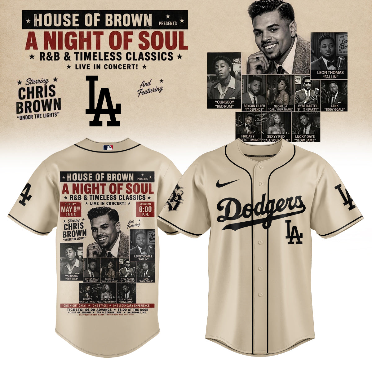 __Chris brown x Baseball – New JERSEY(All Team )