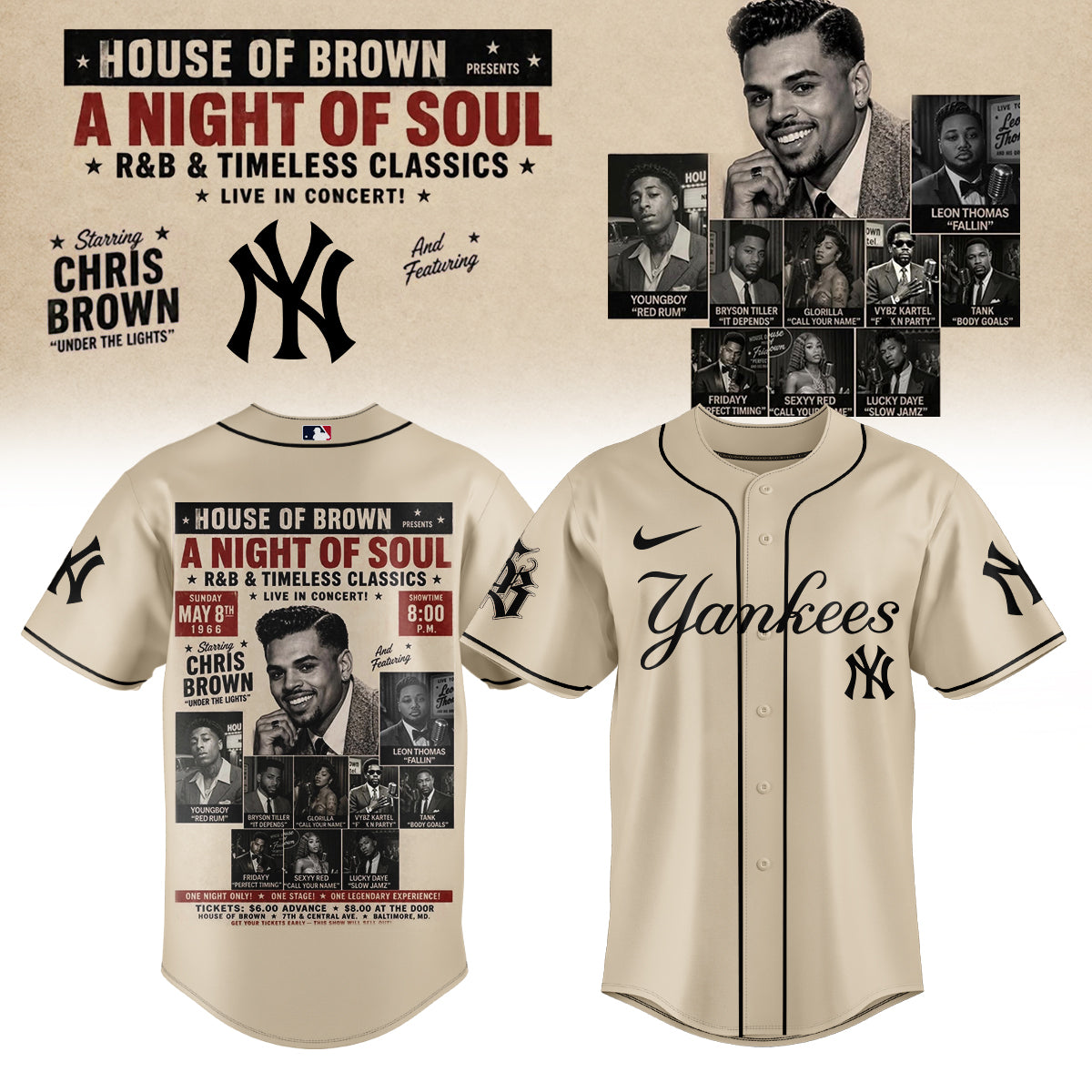 __Chris brown x Baseball – New JERSEY(All Team )
