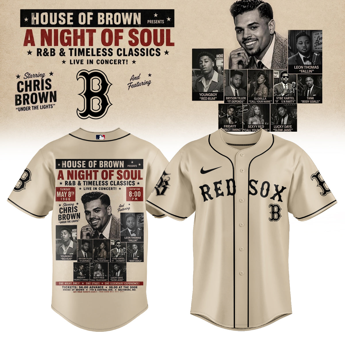 __Chris brown x Baseball – New JERSEY(All Team )