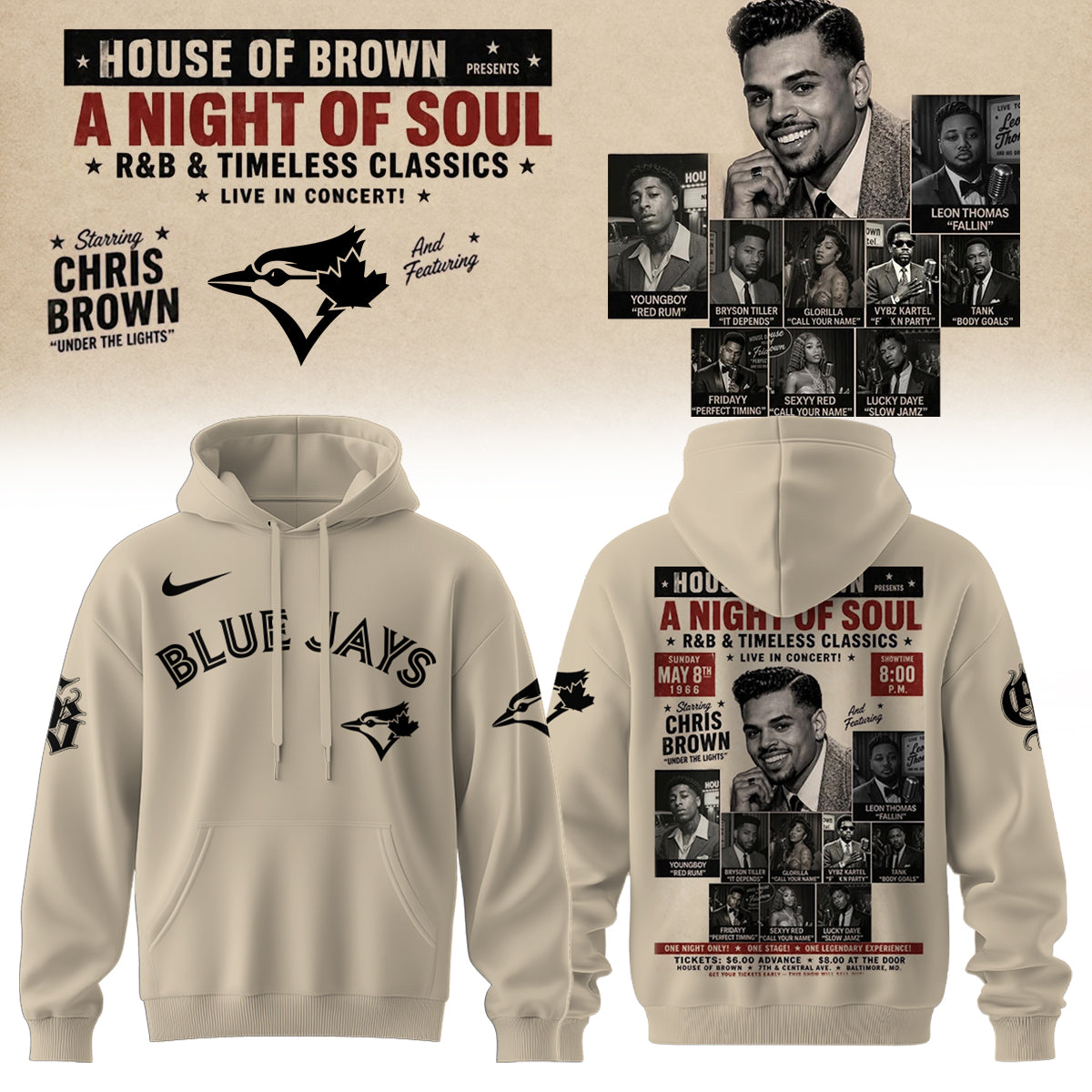 __Chris brown x Baseball Fullteam – New Hoodie
