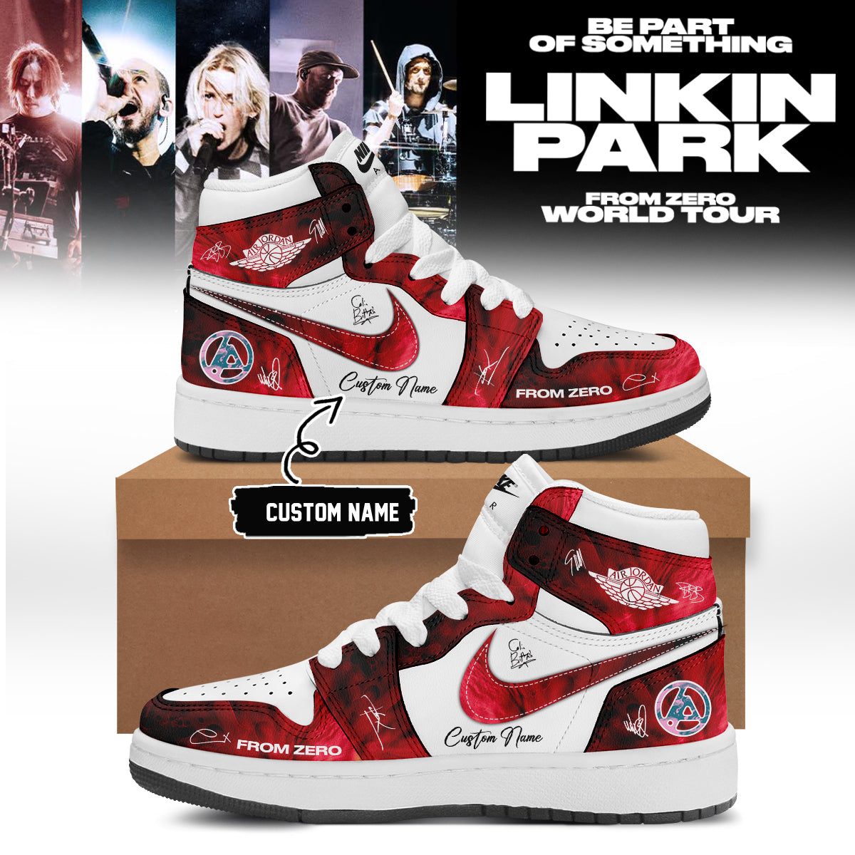 Linkin Park From Zero World Tour 2026 Signed Shoes