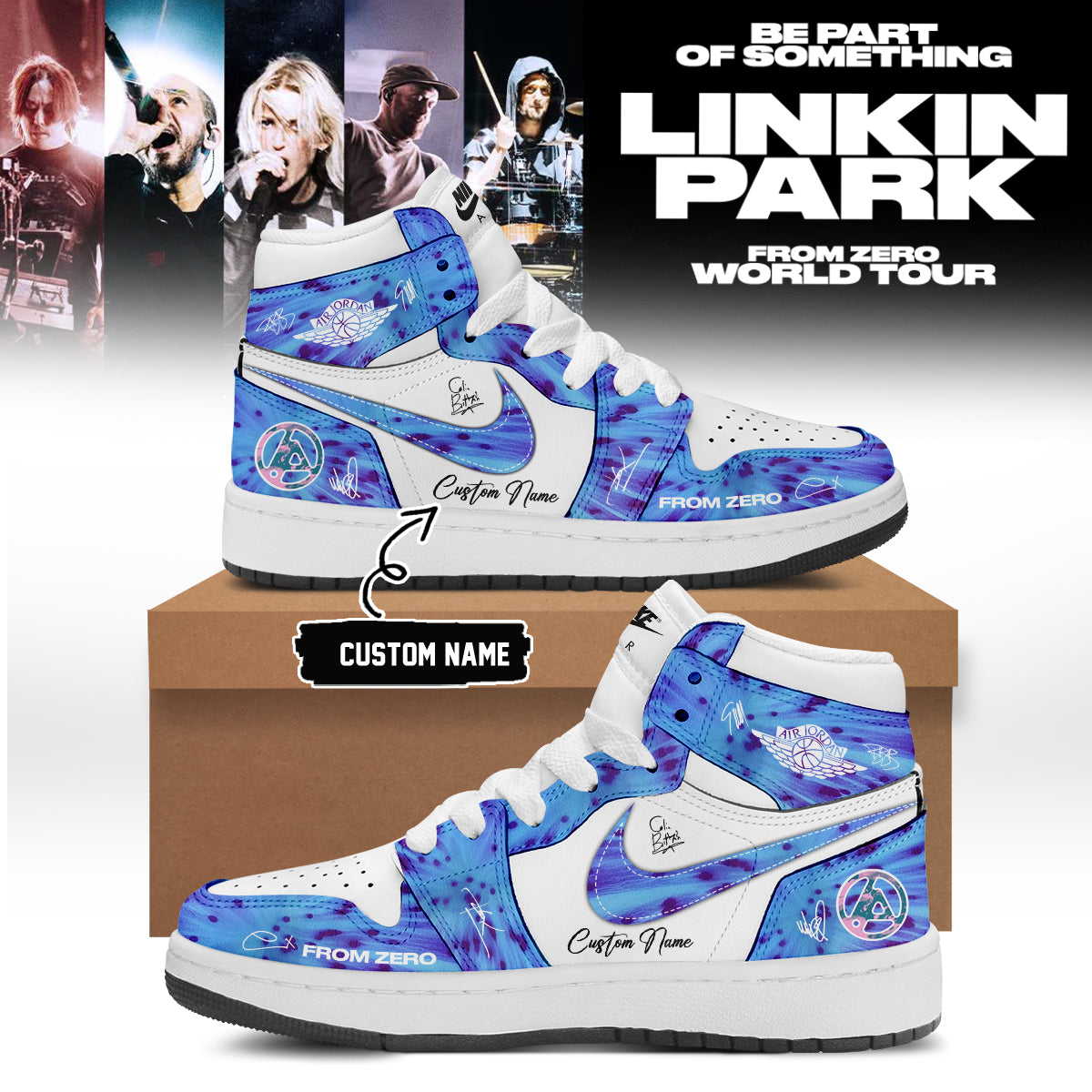 Linkin Park From Zero World Tour 2026 Signed Shoes