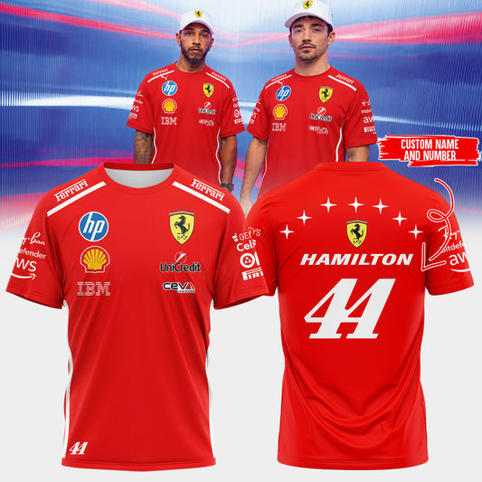 Scuderia Ferrari HP Hamilton 2026 Monza Grand Prix Shirt Custom