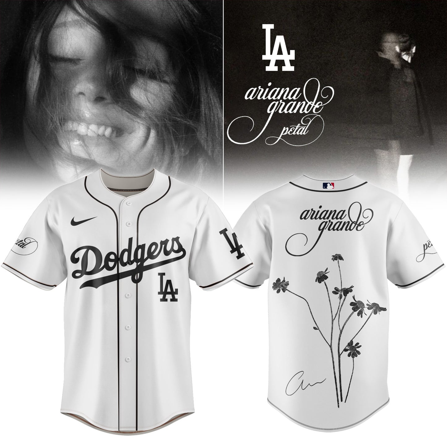 Baseball x Ariana Grande’s Petal Album Jersey