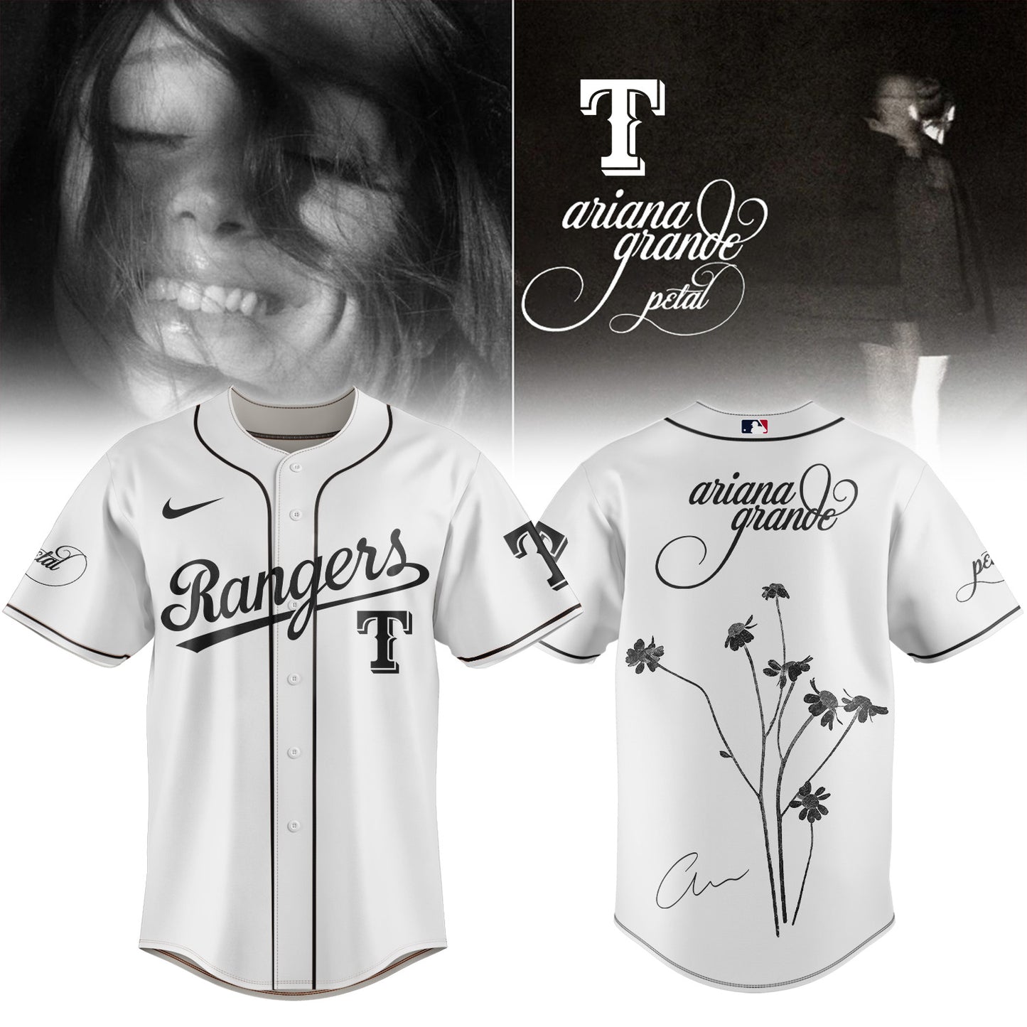 Baseball x Ariana Grande’s Petal Album Jersey