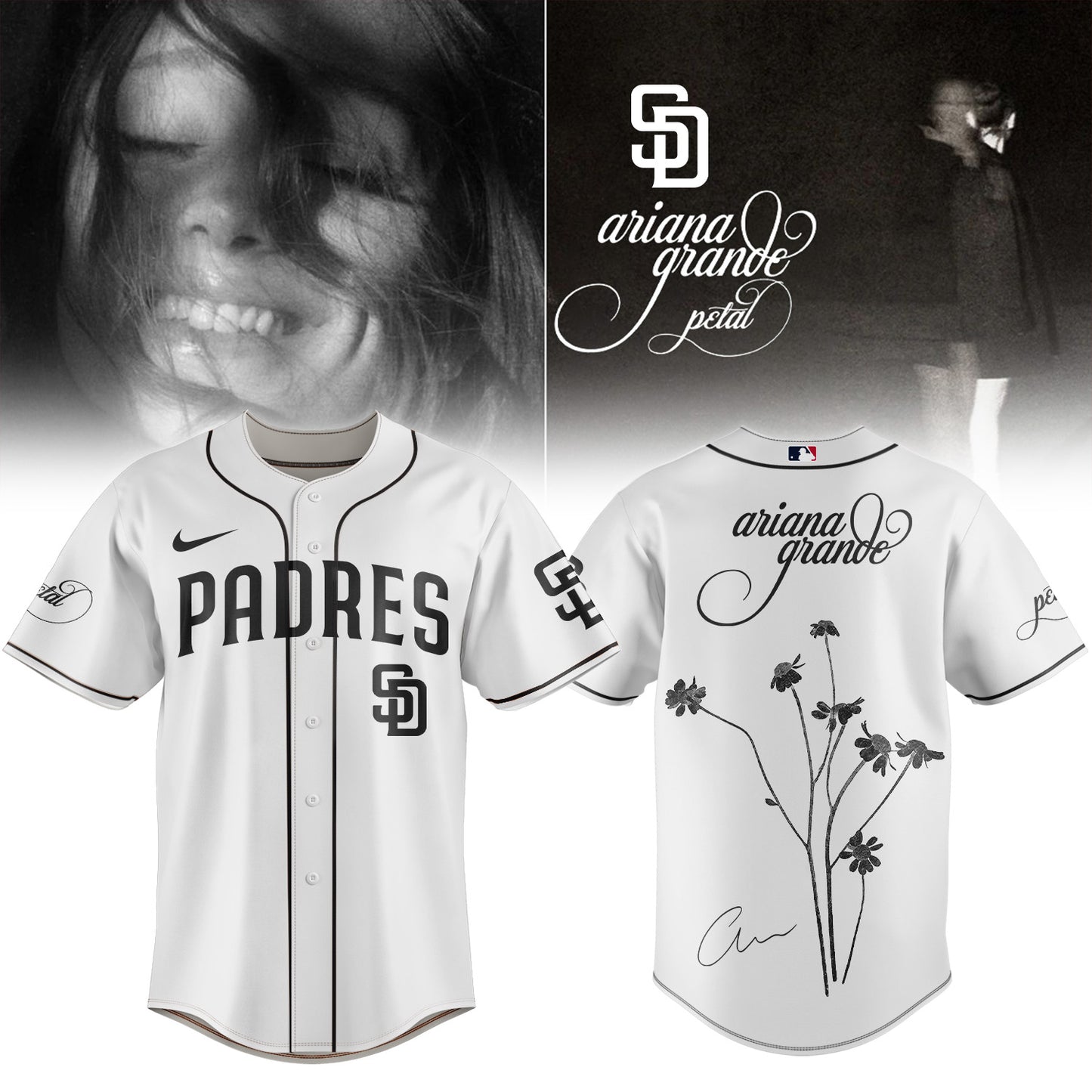 Baseball x Ariana Grande’s Petal Album Jersey
