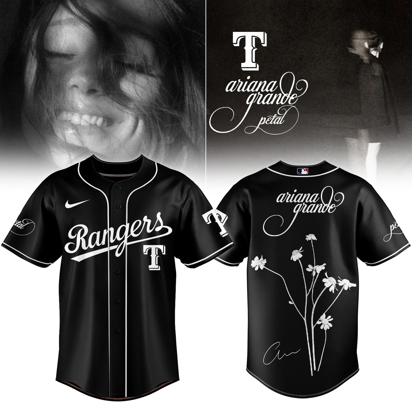 Baseball x Ariana Grande’s Petal Album Jersey