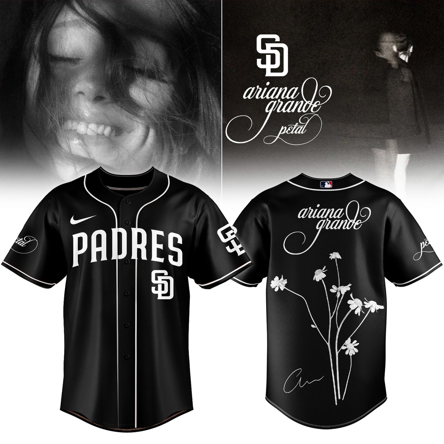 Baseball x Ariana Grande’s Petal Album Jersey