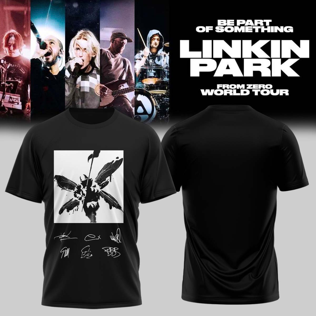 Linkin Park From Zero World Tour 2026 Signed TShirt