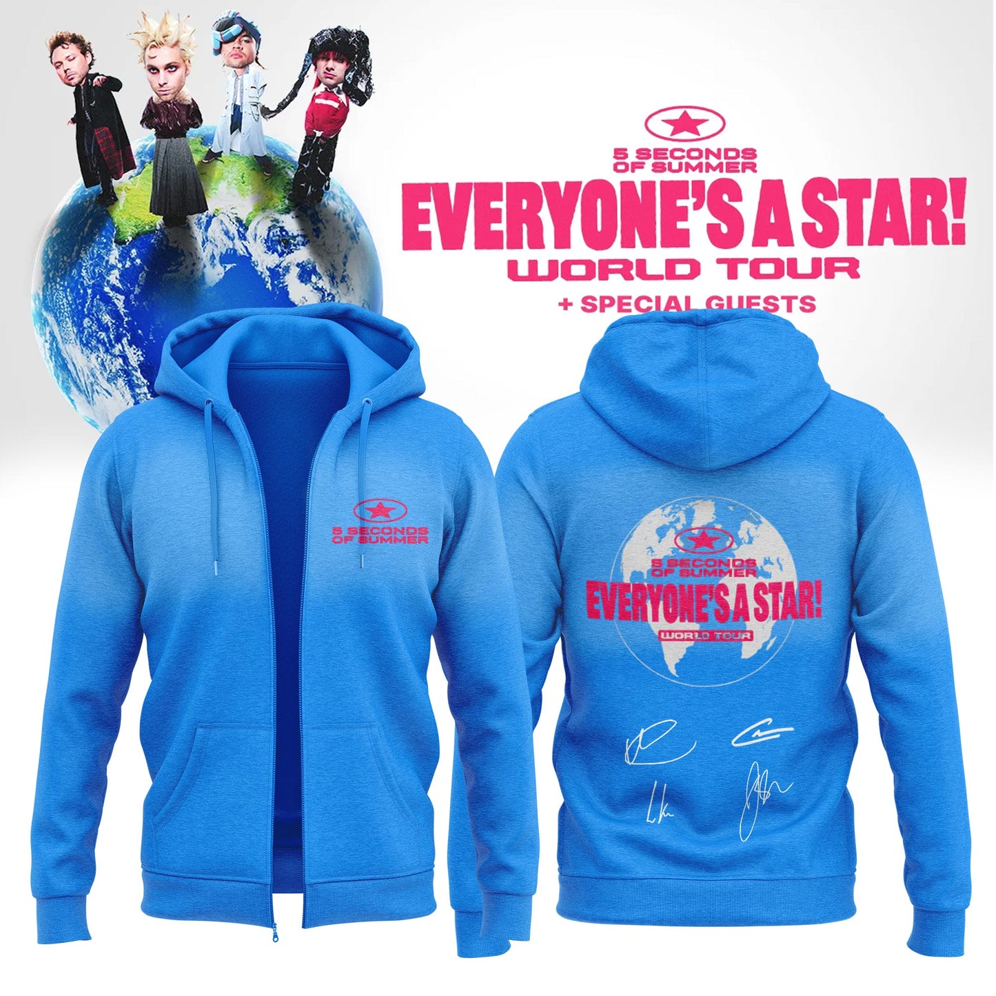 5SOS EVERYONE’S A STAR! World Tour Ziphoodie
