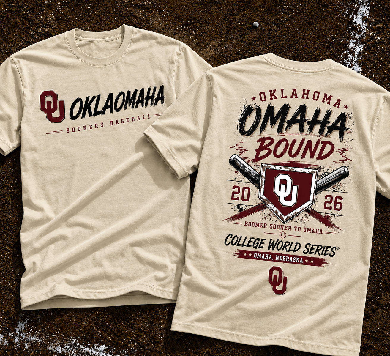Oklahoma Sooners Baseball 2026 NCAA Baseball Men’s College World Series OMAHA Tshirt