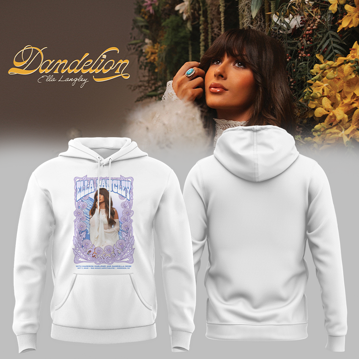 Ella Langley Morrison CO Event Poster 2026 At Red Rocks Amphitheatre Oct 7 2026 Unisex Hoodie