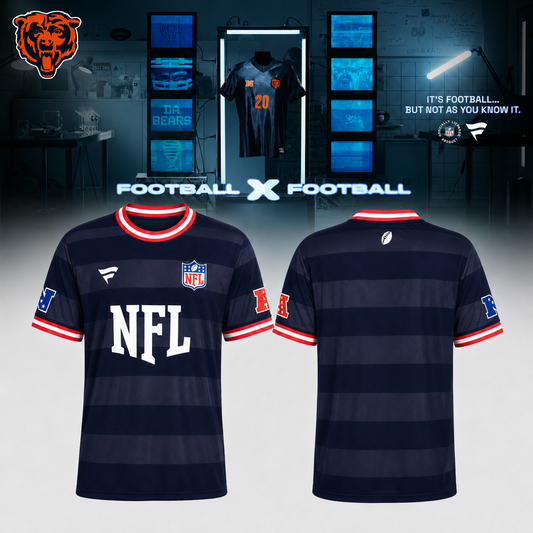 .Chicago Bears Football x Football Fan Top – Shirt