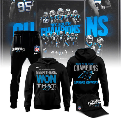 .Carolina Panthers 2025 NFC North Division Champions Limited Edition Hoodie