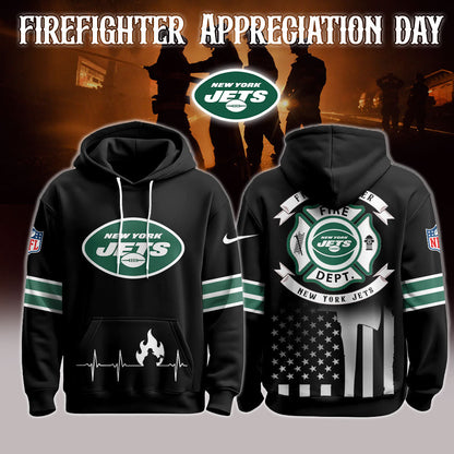 New York Jets x Firefighter Appreciation Night Game Hoodie