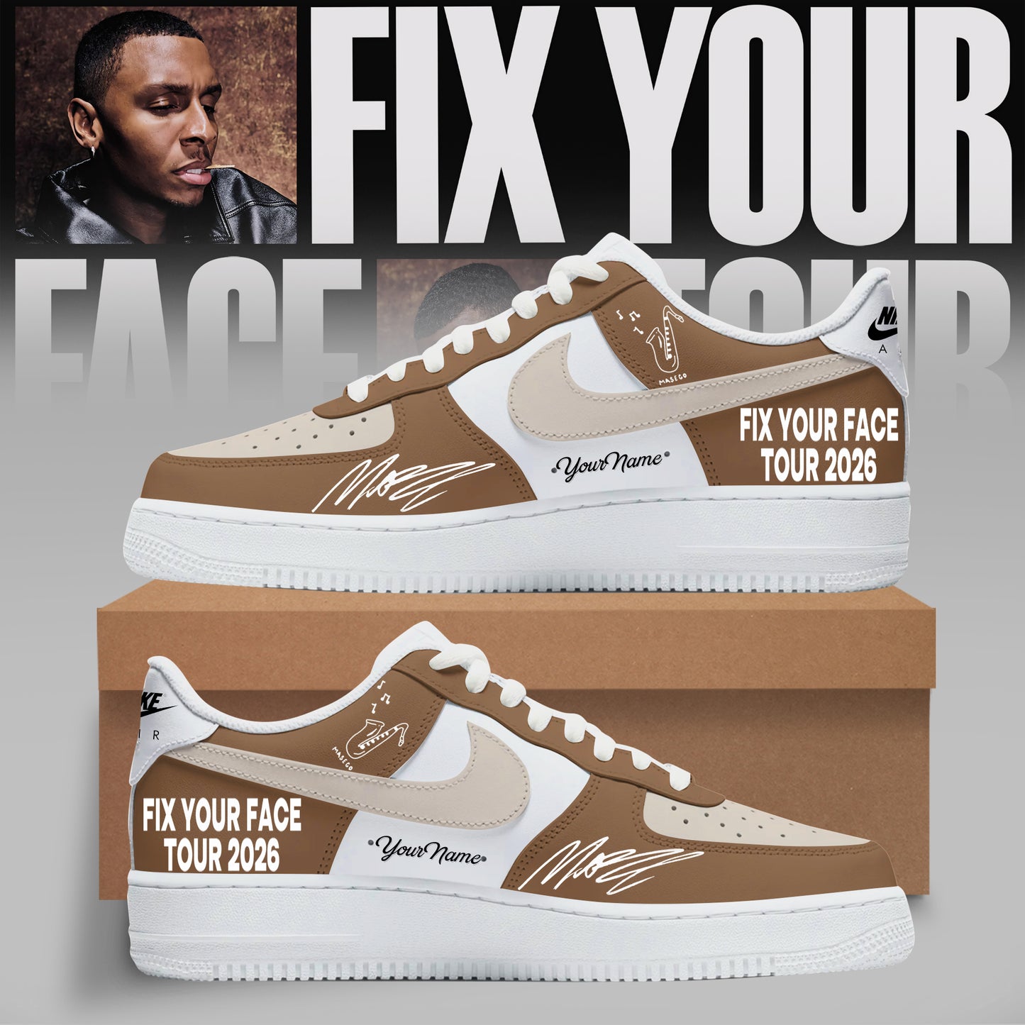 MASEGO – FIX YOUR FACE TOUR SHOES