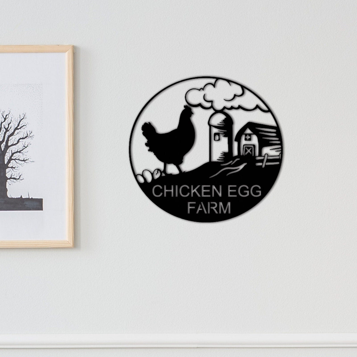 Chicken Egg Farm Metal Sign,Custom Chicken Coop Sign Name,Personalized Chicken Wall Art,Hen House Decor,Chicken Farm Decor,Chicken Egg Sign