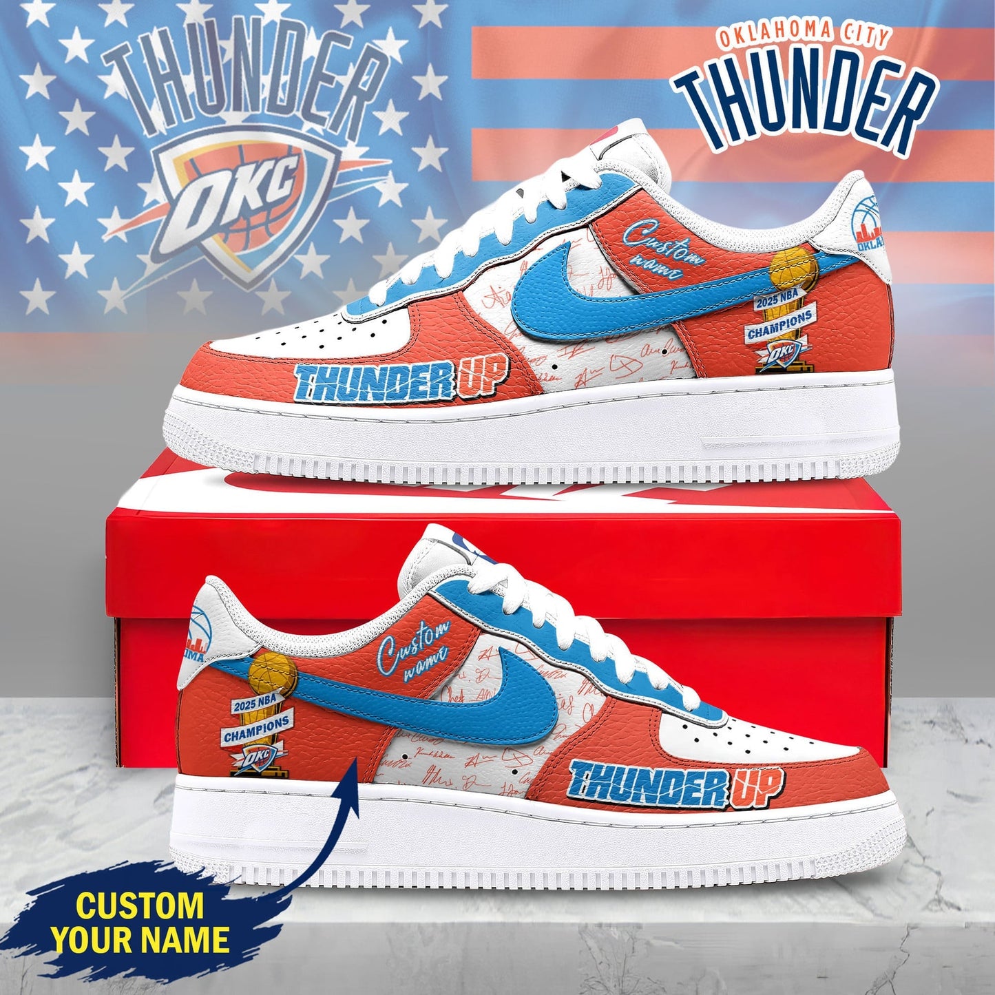 Oklahoma City Thunder | Premium AF1 Limited Edition TD