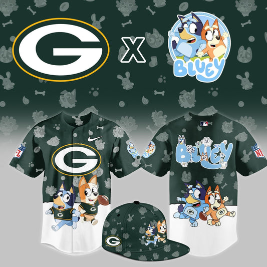 Green Bay Packers x Bluey Night Limited Jersey | IQ19