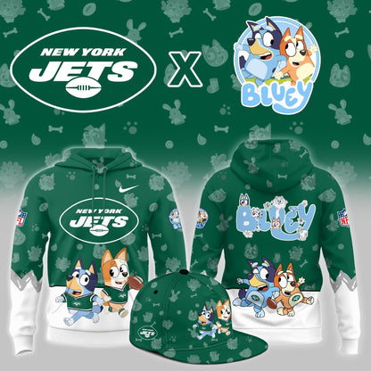 New York Jets x Bluey Night Limited Hoodie | IF39