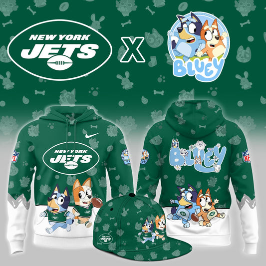 New York Jets x Bluey Night Limited Hoodie | IF39