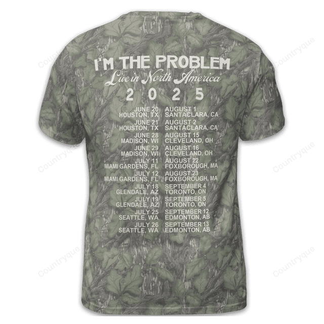 Morgan Wallen x Houston Texans Tour 2025 Camo T-Shirt