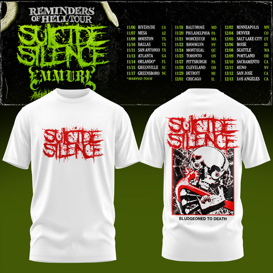 Suicide Silence Reminders Of Hell Tour T-Shirt