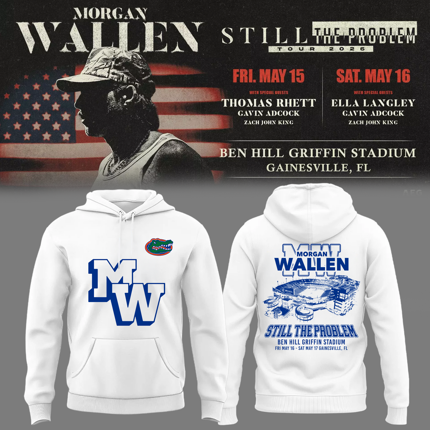 Limited Edition “Still The Problem Tour” At Ben Hill Griffin Stadium, Florida Gators Hoodie