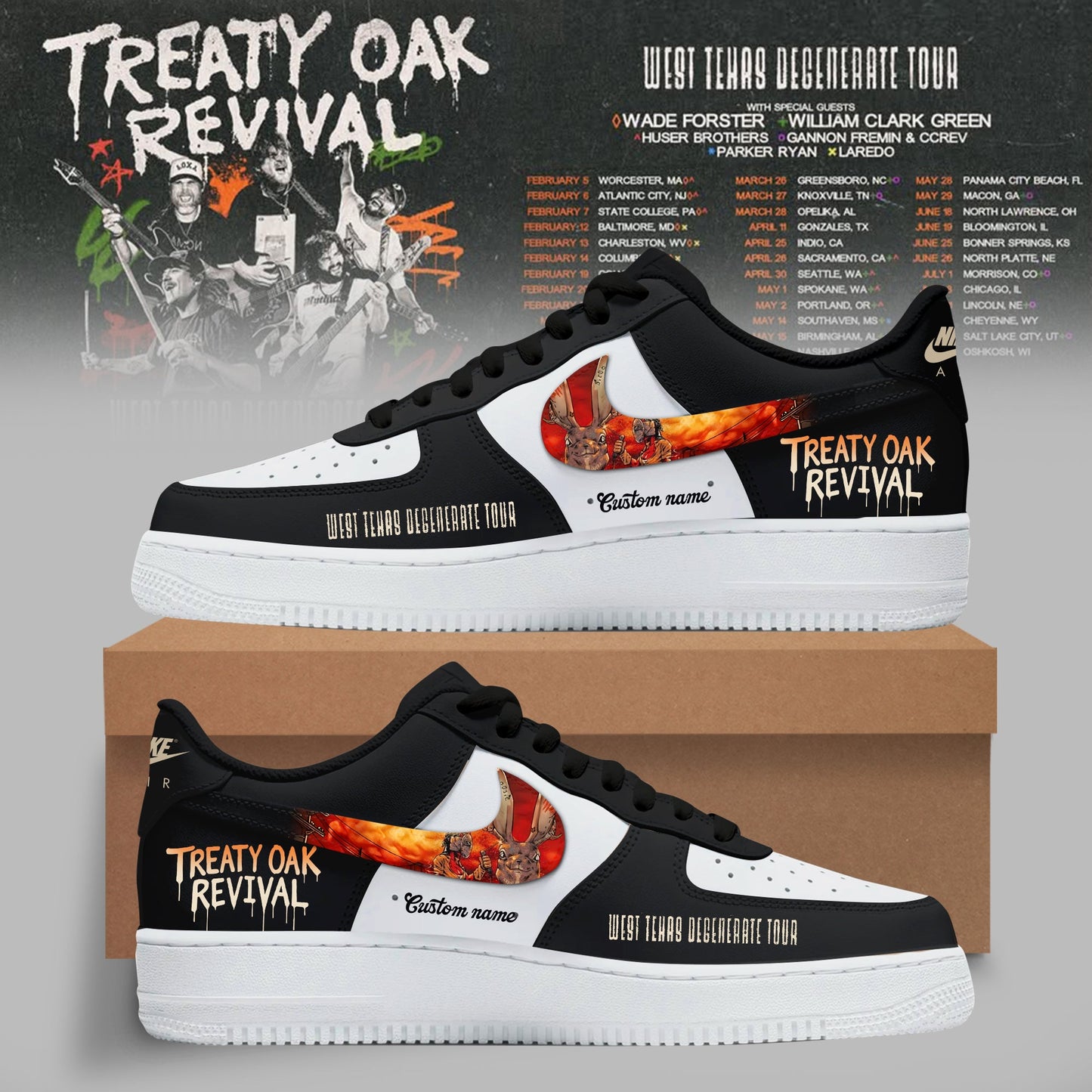 Treaty Oak Revival – West Texas Degenerate Tour Shoes
