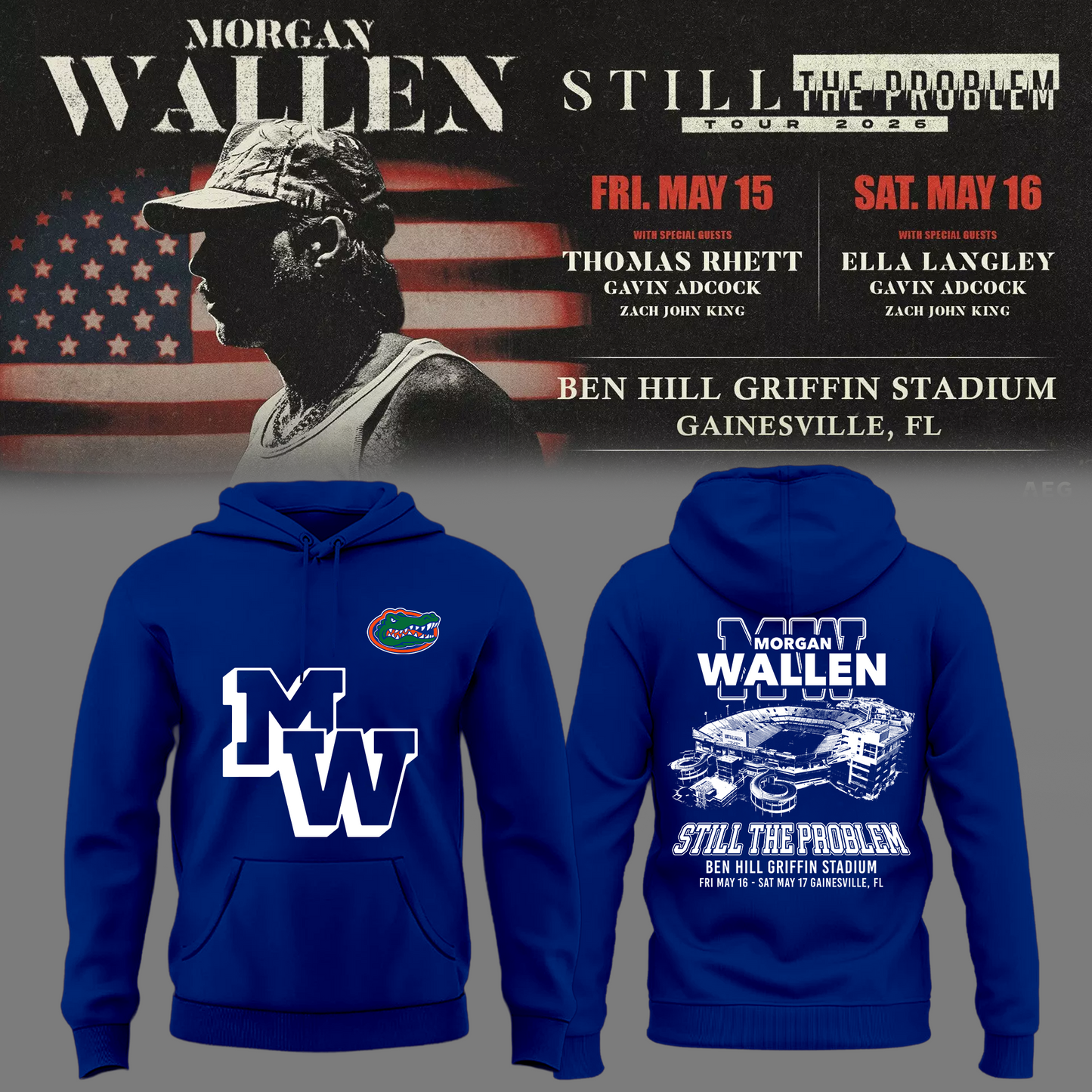 Limited Edition “Still The Problem Tour” At Ben Hill Griffin Stadium, Florida Gators Hoodie
