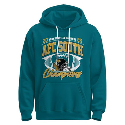 . Jacksonville Jaguars 2025 AFC South Champions Hoodie