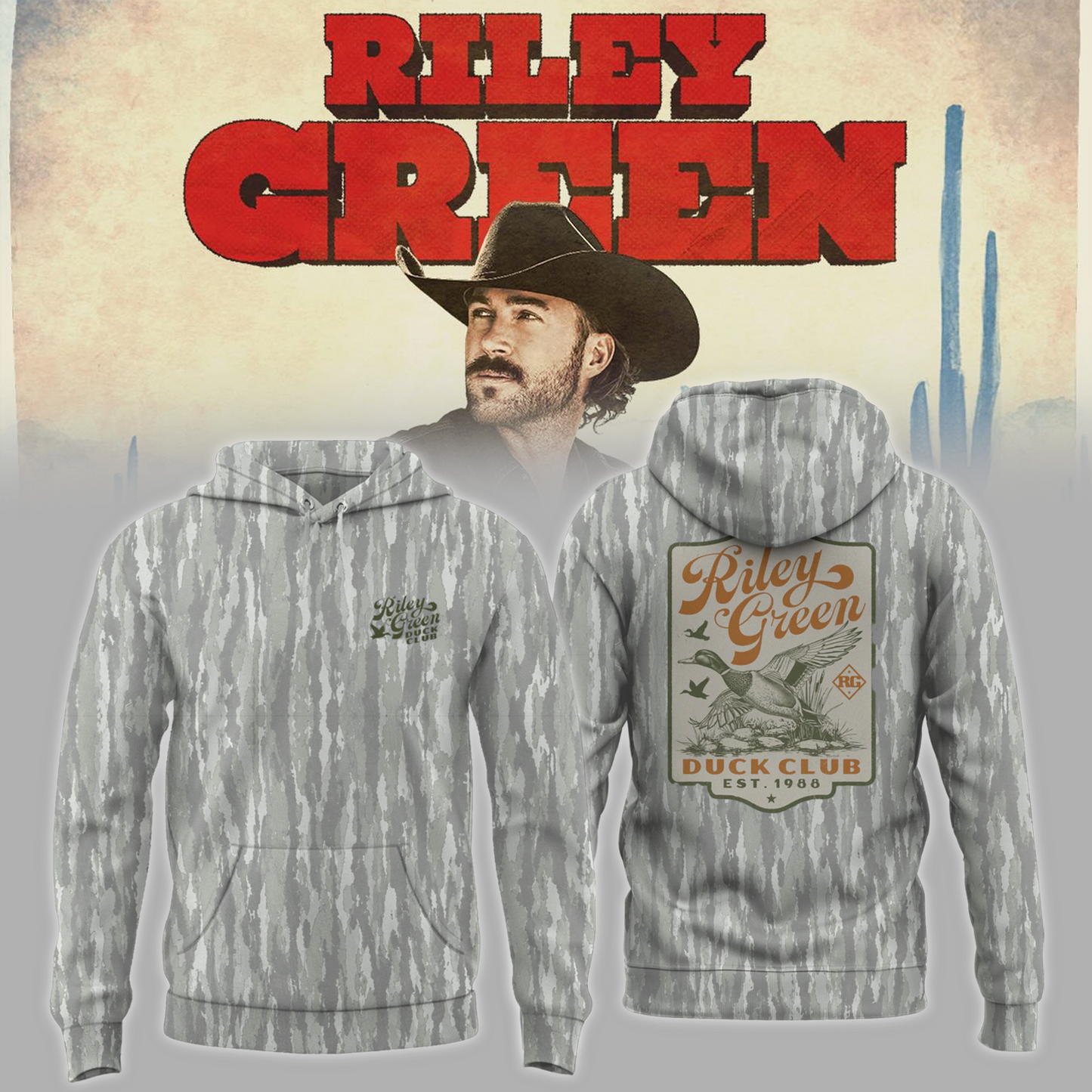 Riley Green Cowboy As It Gets Tour 2026 Edition Hoodie