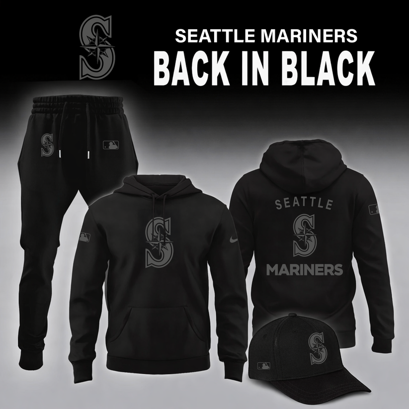 Seattle Mariners 2026 Back In Black Limited Edition Hoodie