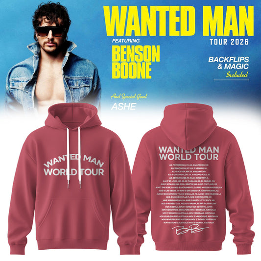 ..Benson Boone Wanted Man signed Hoodie