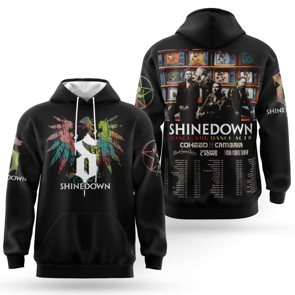Dance, Kid, Dance Act II World Tour Shinedown 2026 Hoodie