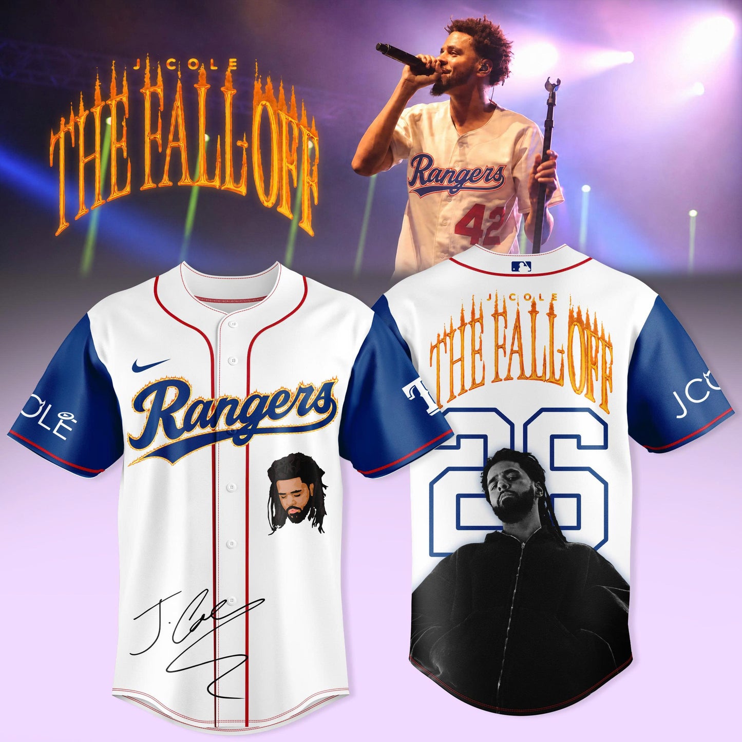 Baseball All Team x The Fall Off Tour Brewers Premium 3D Baseball Jersey