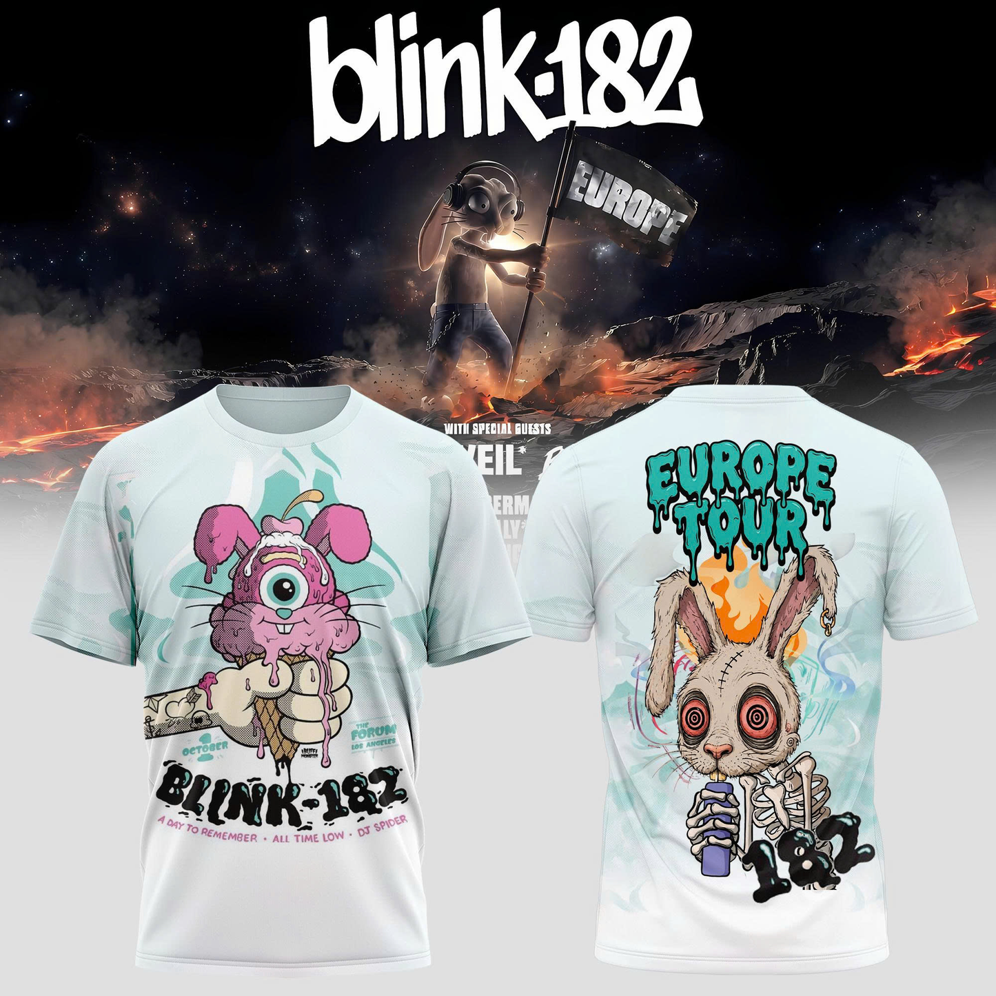 Blink-182 Meltdown Europe Tee 26