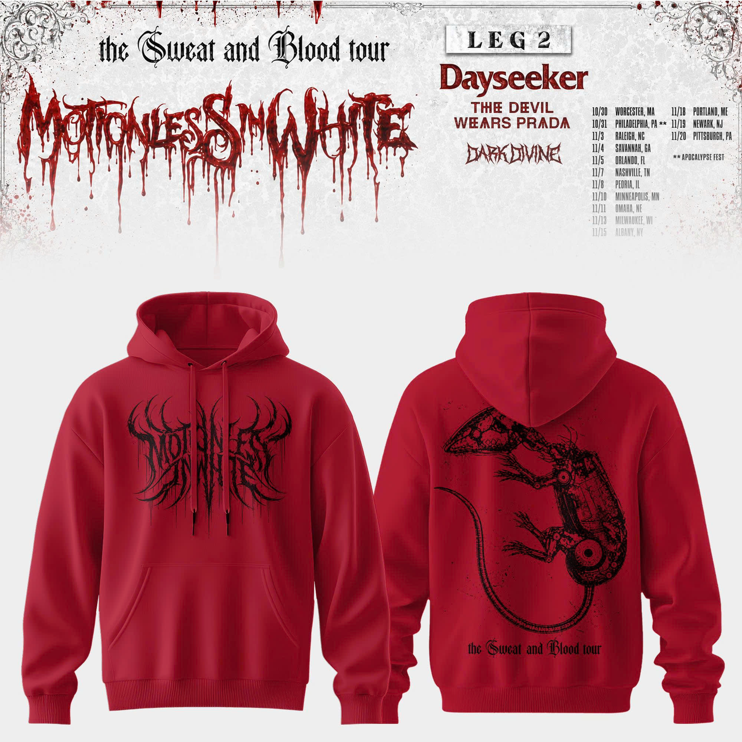 .Sweat and Blood Tour Hoodie 7 Edition 2026