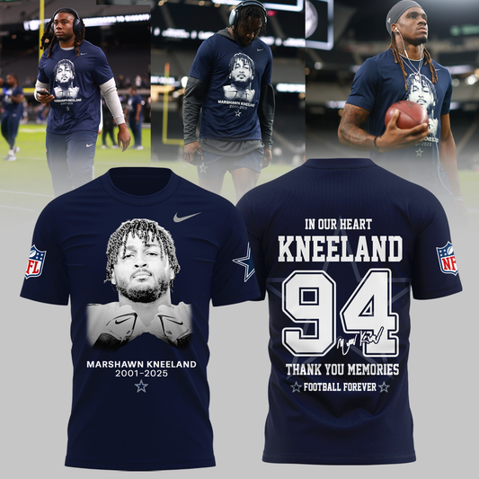 Dallas Cowboys 2025 Marshawn Kneeland Thank You Memories 2025 Combo TShirt